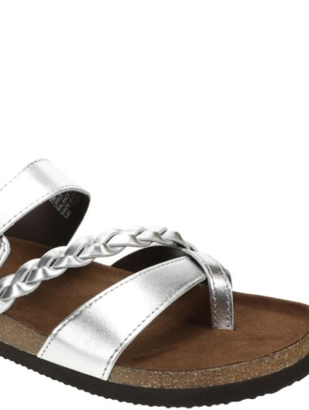 BRAND NEW MOUNTAIN SOLE BY WHITE MOUNTAIN BRAIDED TOE-POST WOMEN'S SANDAL